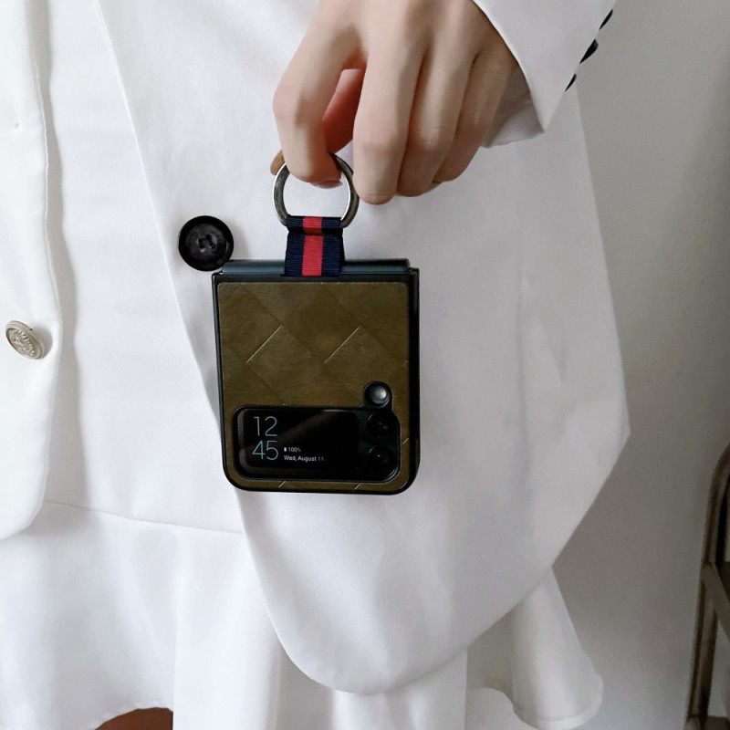 Kuori Samsung Galaxy Z Flip 4 Kotelot Flip Punottu Sormuksella
