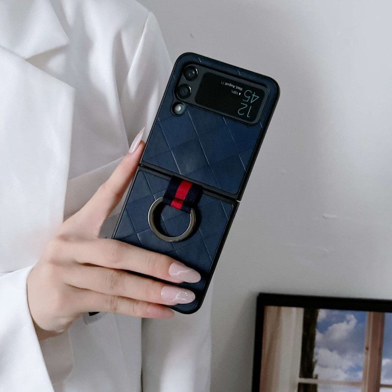 Kuori Samsung Galaxy Z Flip 4 Kotelot Flip Punottu Sormuksella