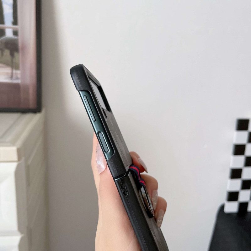 Kuori Samsung Galaxy Z Flip 4 Kotelot Flip Punottu Sormuksella