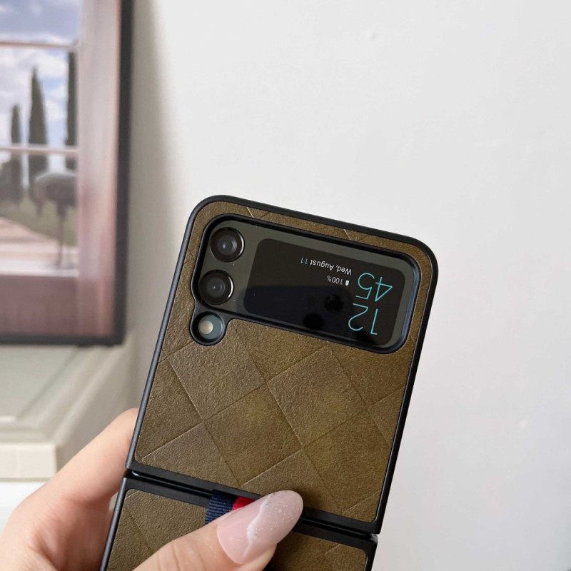 Kuori Samsung Galaxy Z Flip 4 Kotelot Flip Punottu Sormuksella