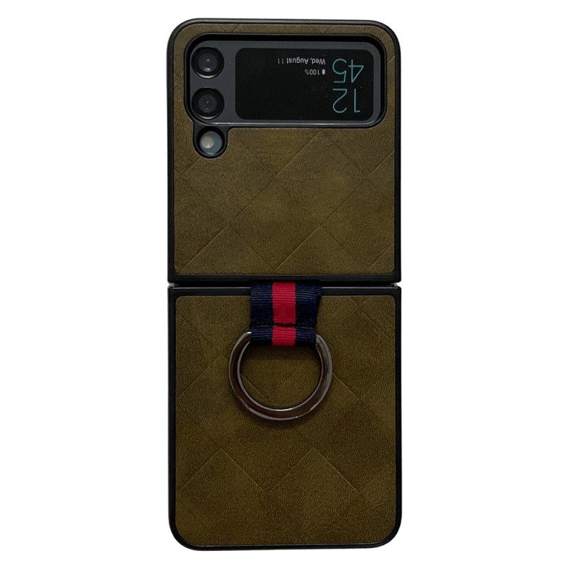 Kuori Samsung Galaxy Z Flip 4 Kotelot Flip Punottu Sormuksella