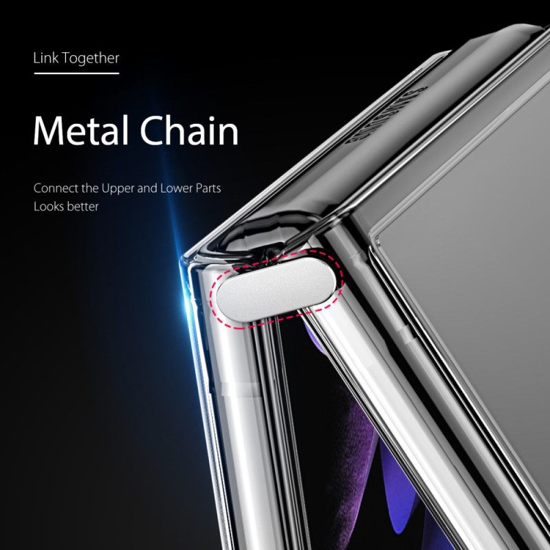 Kuori Samsung Galaxy Z Flip 4 Kotelot Flip Transparent Dux Ducis