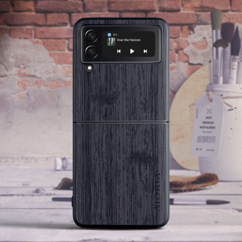 Kuori Samsung Galaxy Z Flip 4 Kotelot Flip Wood Aioria