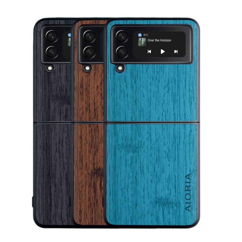 Kuori Samsung Galaxy Z Flip 4 Kotelot Flip Wood Aioria