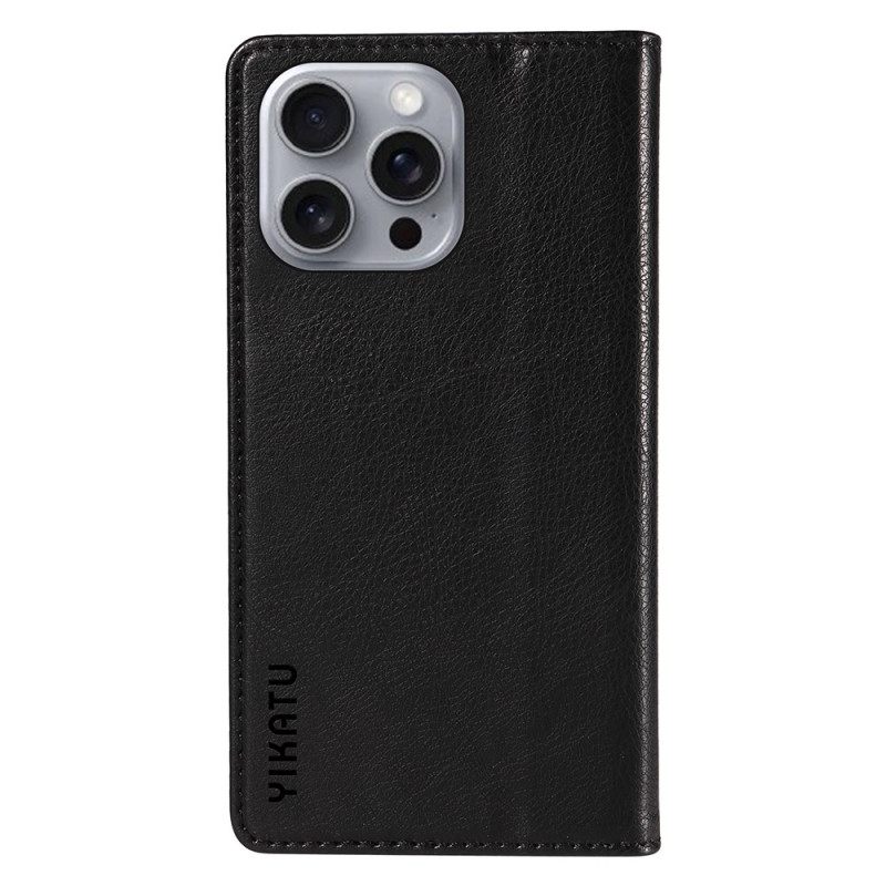 Nahkakotelo iPhone 16 Pro Max Vintage Yikatu