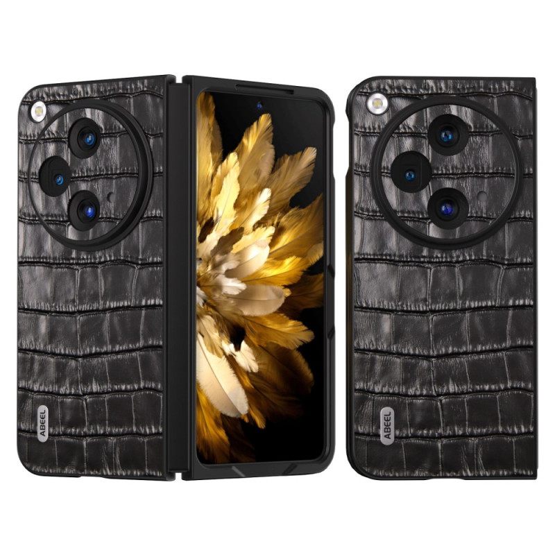 Kuori Oppo Find N3 Abeel Crocodile Skin Effect Suojakuori