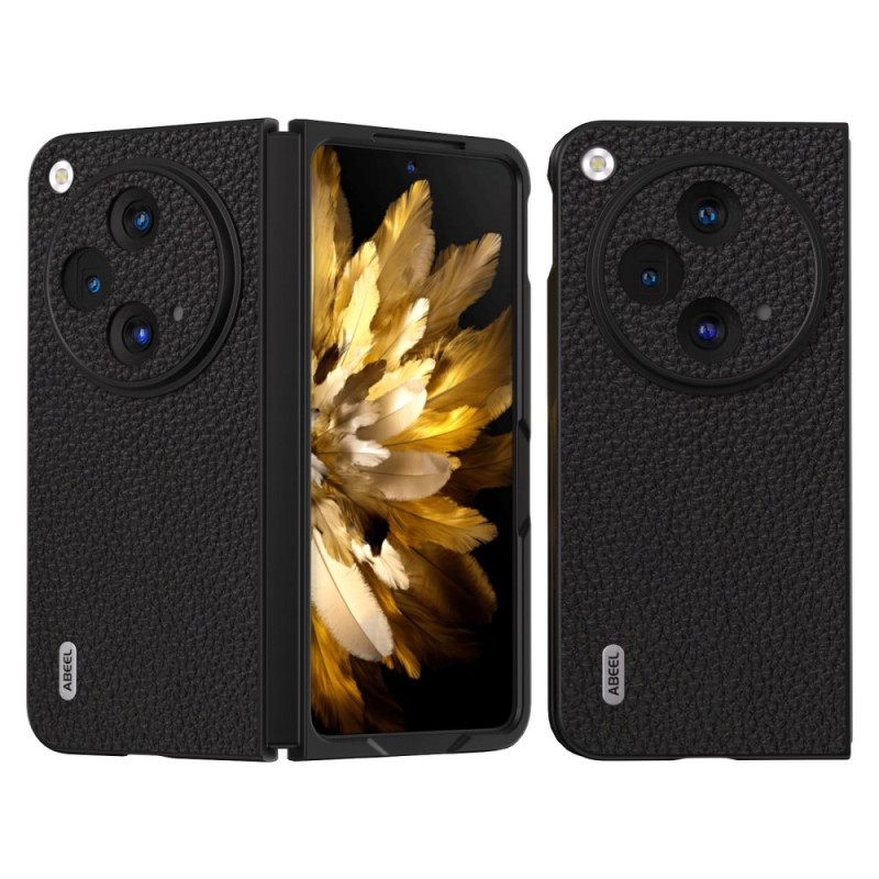 Kuori Oppo Find N3 Aito Litsi-nahka Abeel Suojakuori