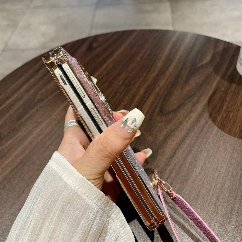 Kuori Oppo Find N3 Kiiltävä Pinta Ja Ranneke Suojakuori