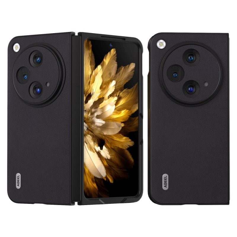 Kuori Oppo Find N3 Värillinen Nahka Abeel Suojakuori