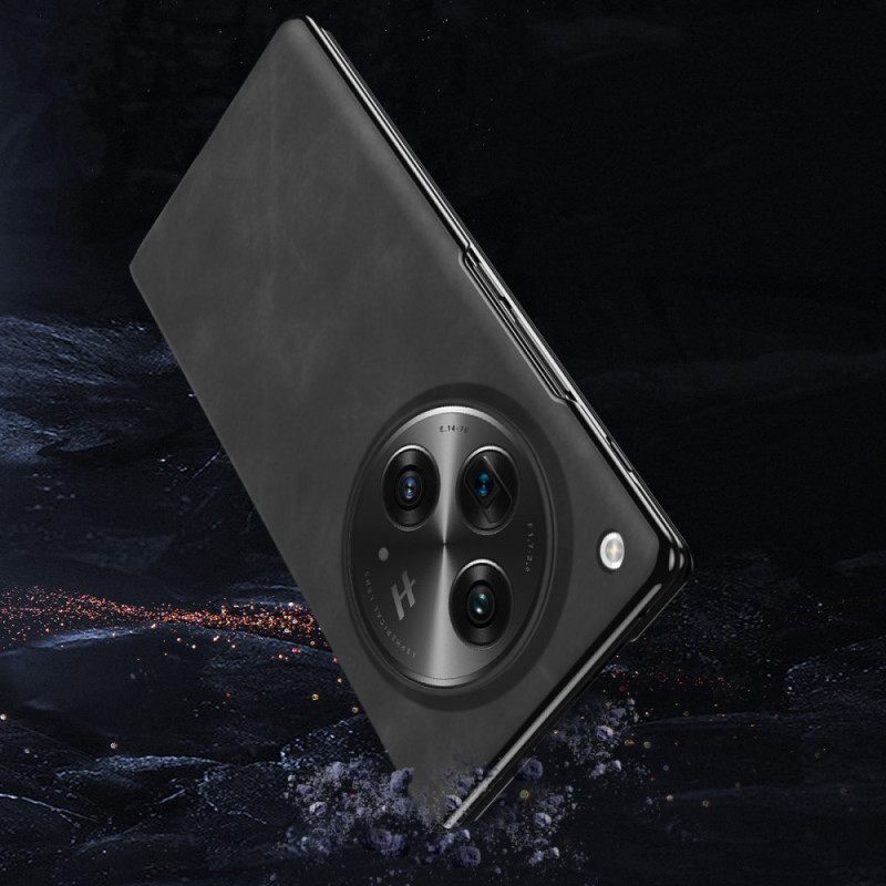 Nahkakotelo Oppo Find N3 Klassinen Nappanahka