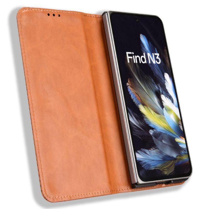 Nahkakotelo Oppo Find N3 Vintage