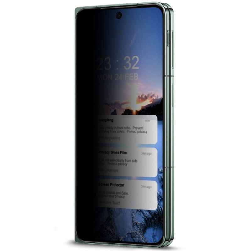Vakoilunestoinen Karkaistusta Lasista Valmistettu Näytönsuoja Oppo Find N3 / Oneplus Openin Etunäytölle Imak