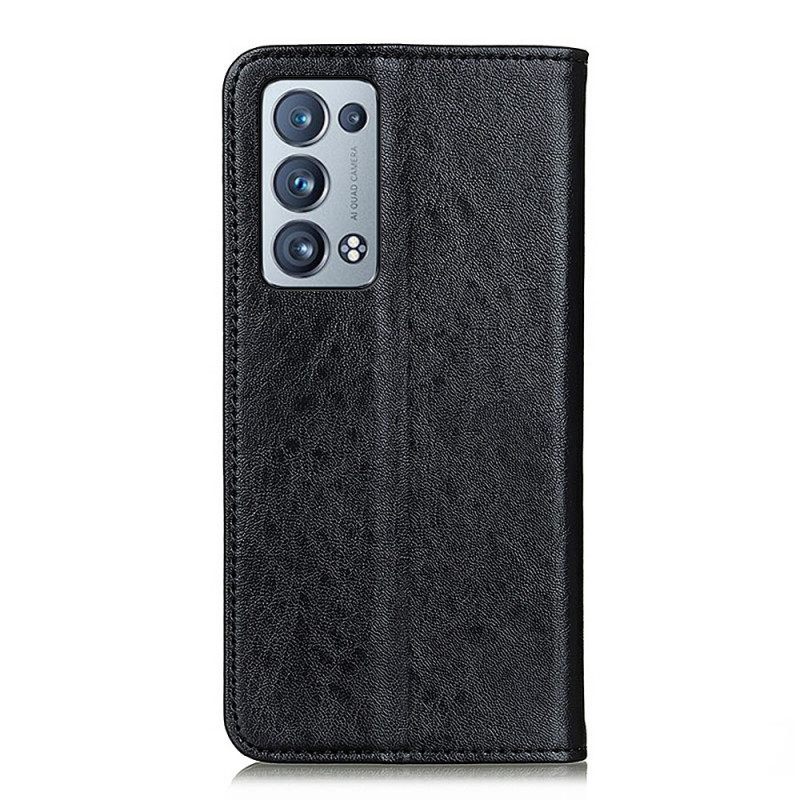 Puhelinkuoret Oppo Reno 6 Pro 5G Kotelot Flip Texture Crazy Horse