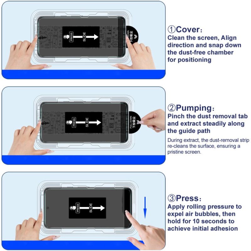 Karkaistusta Lasisesta Näytönsuojasta Vivo X300:n Asennuskehys (sormenjälkitunnistusyhteensopiva)