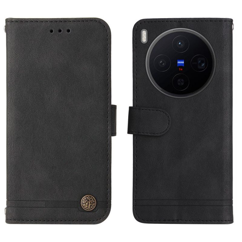 Kotelot Vivo X300 Mokkanahkakuvio Niiteillä