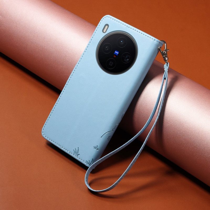 Kotelot Vivo X300 Rfid-suojaus Koiran Kaiverruksella