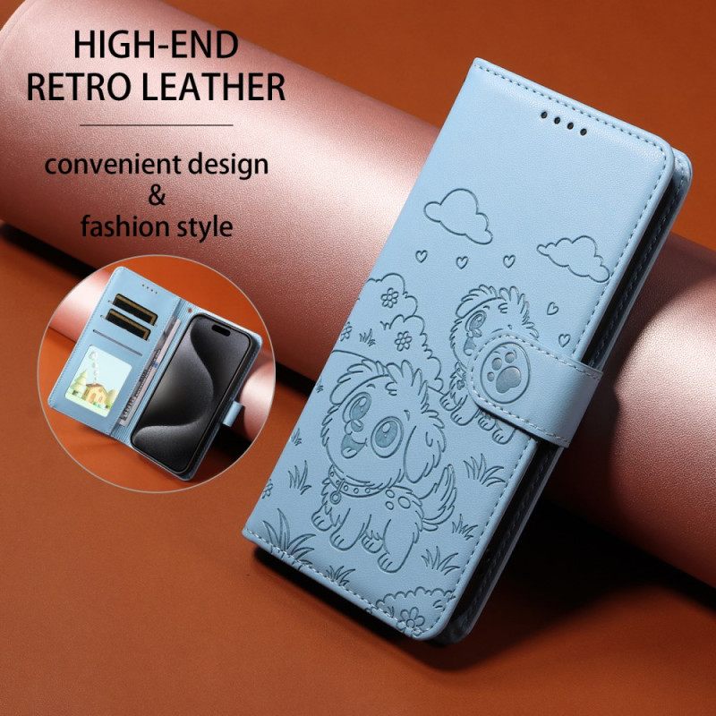 Kotelot Vivo X300 Rfid-suojaus Koiran Kaiverruksella