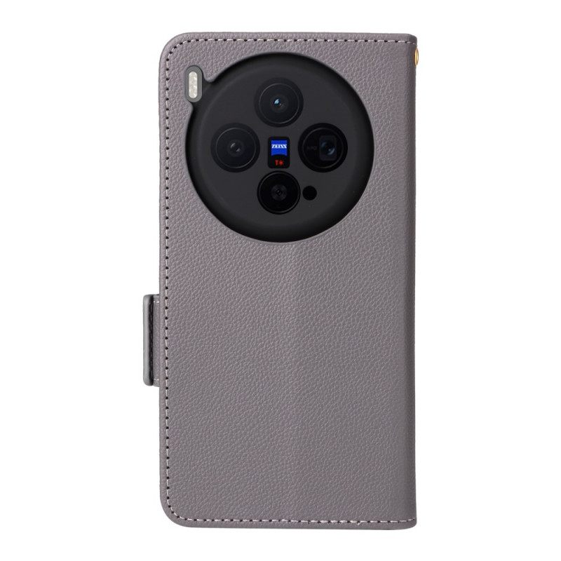 Kotelot Vivo X300 Strap-on Keinonahka