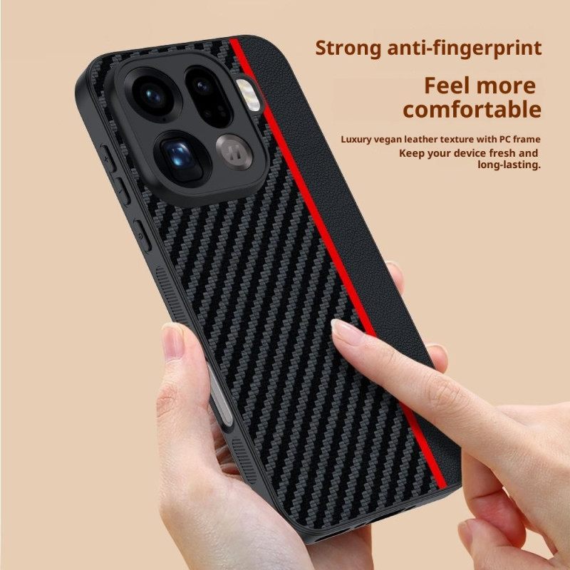 Case Oppo Find X9 Pro 5g Puhelinkuoret Jäykkä Hiilikuitukuvioinnilla