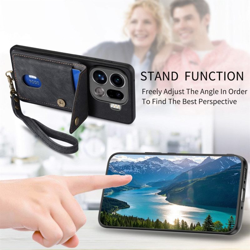 Kuori Oppo Find X9 Pro 5g Korttikotelo Ja Kaulanauha