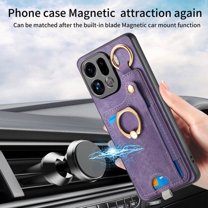 Kuori Oppo Find X9 Pro 5g Korttikotelo Ja Sormuskotelo Suojakuori