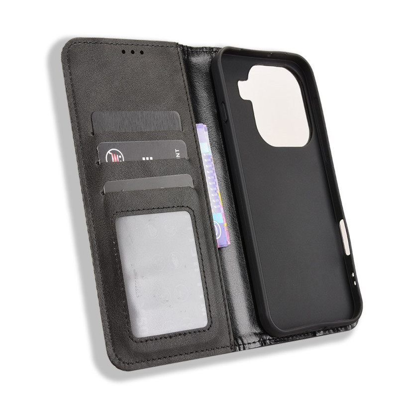 Nahkakotelo Oppo Find X9 Pro 5g Vintage-reunus Suojakuori