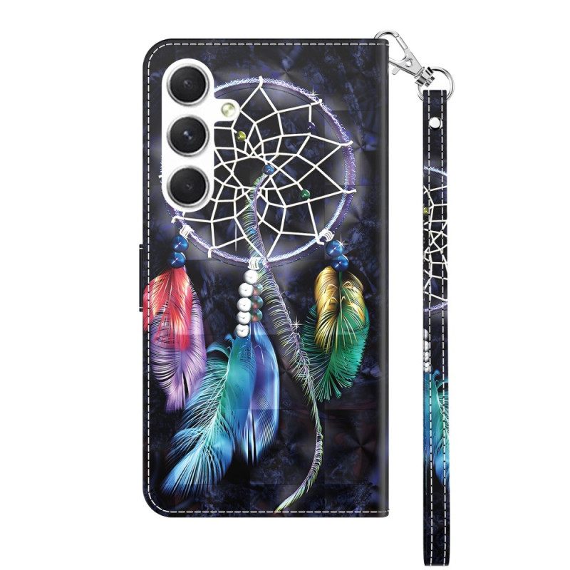 Nahkakotelo Samsung Galaxy A16 5g Unisieppari Lanièrissa