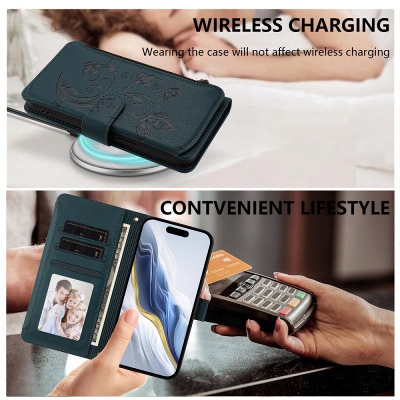 Kotelot Sony Xperia 10 Vii Puhelinkuoret Kukallinen Rfid-lompakko