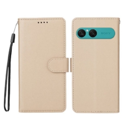 Kotelot Sony Xperia 10 Vii Puhelinkuoret Nahkakuvio Ja Rfid-esto