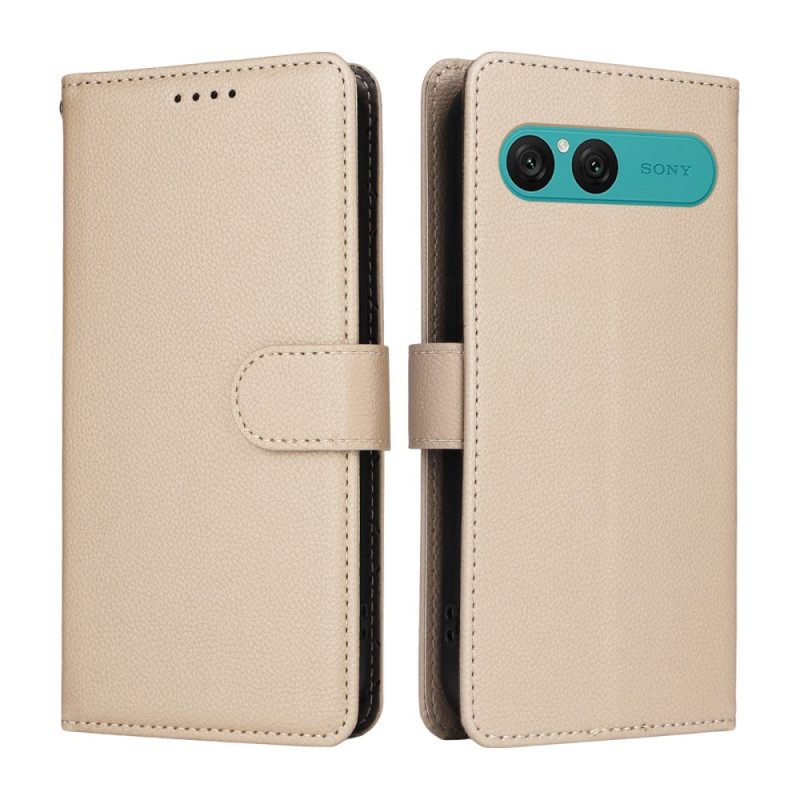 Kotelot Sony Xperia 10 Vii Puhelinkuoret Nahkakuvio Ja Rfid-esto