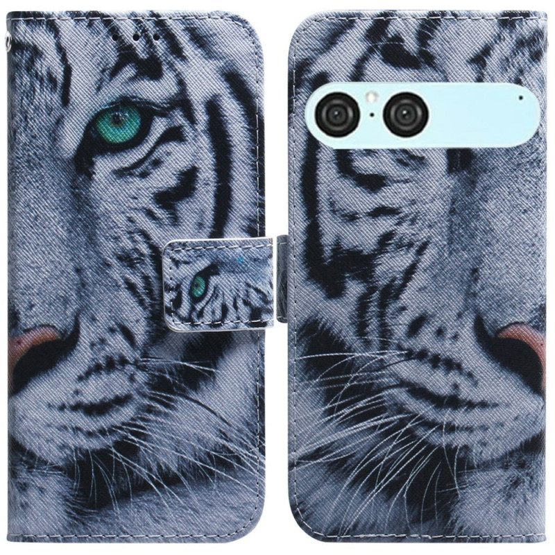 Kotelot Sony Xperia 10 Vii Valkoinen Tiikeri Suojakuori