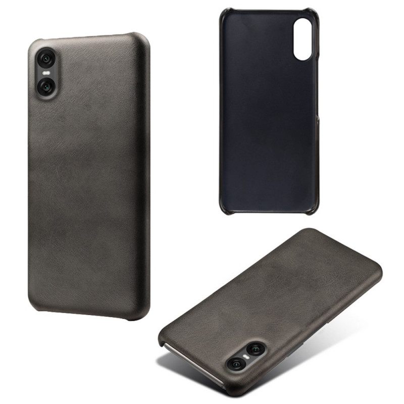 Kuori Sony Xperia 10 Vii Nahkamainen Suojakuori