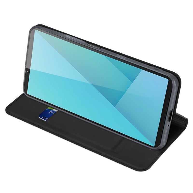 Nahkakotelo Sony Xperia 10 Vii Skin Pro -sarjan Dux Ducis Suojakuori