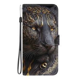 Kotelot Samsung Galaxy A17 4g / 5g Kultainen Ja Musta Leijona