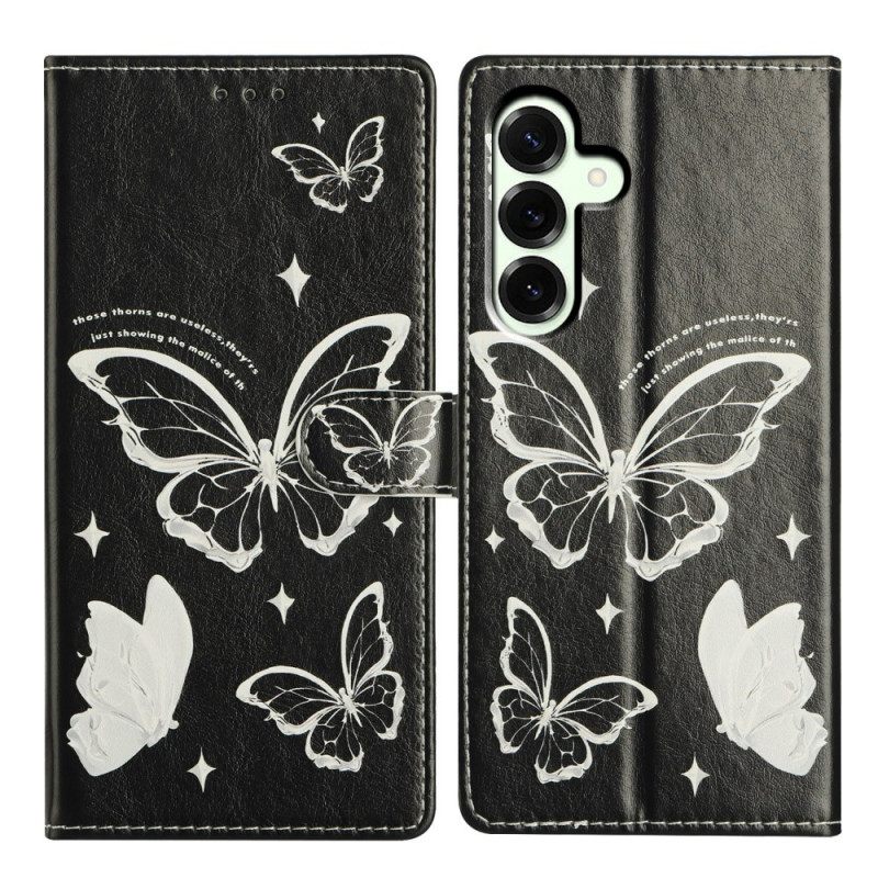 Kotelot Samsung Galaxy A17 4g / 5g Mustavalkoisia Perhosia Suojakuori