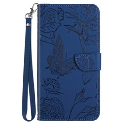 Kotelot Samsung Galaxy A17 4g / 5g Perhoskuvioinen Hihna