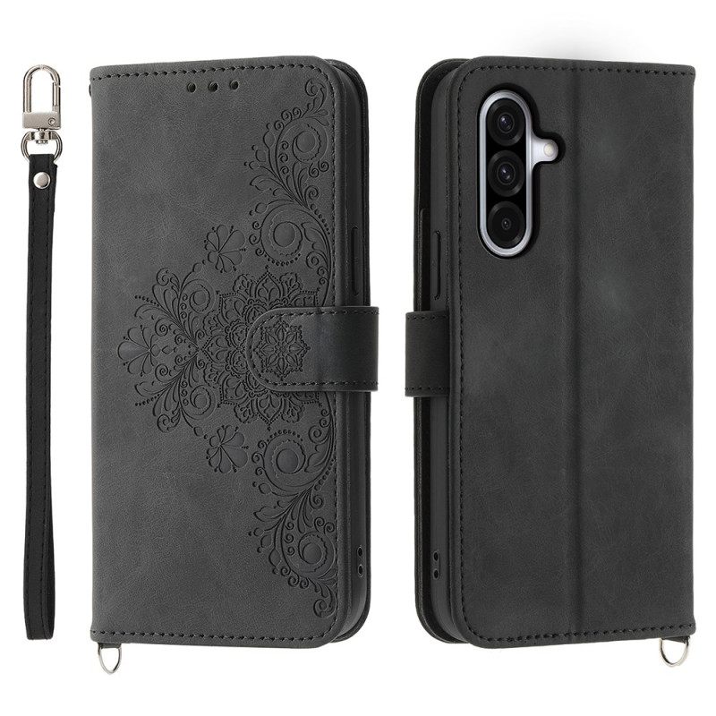 Kotelot Samsung Galaxy A17 4g / 5g Puhelinkuoret Pitsimäinen Mokkanahkakuvioinen Lompakko