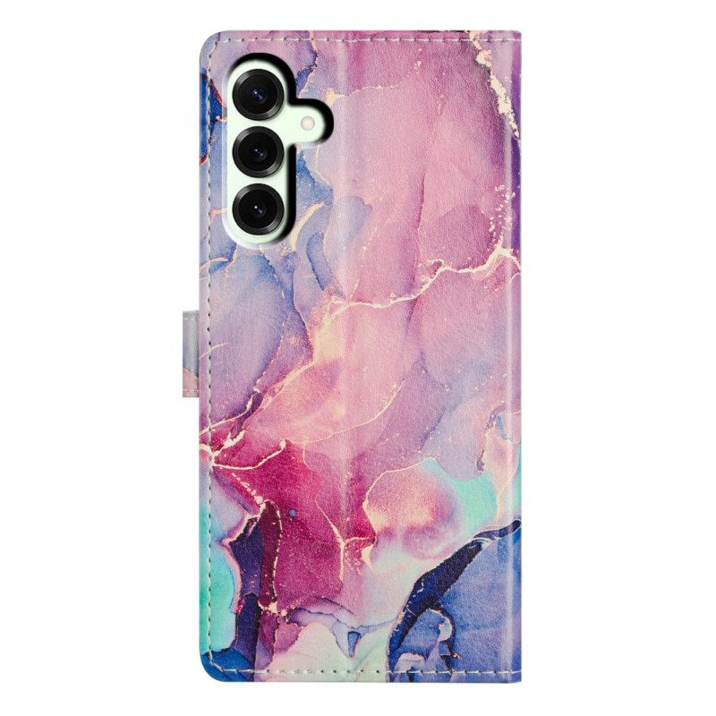 Kotelot Samsung Galaxy A17 4g / 5g Vihreä Ja Vaaleanpunainen Marmori Suojakuori