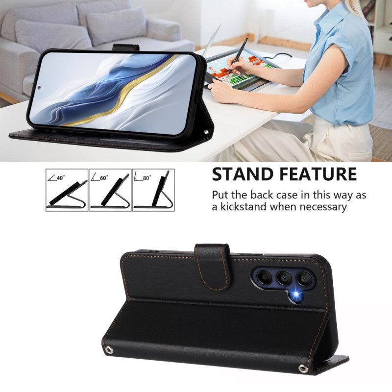 Kotelot Samsung Galaxy A17 4g / 5g Yksinkertainen Muotoilu Nauhalla