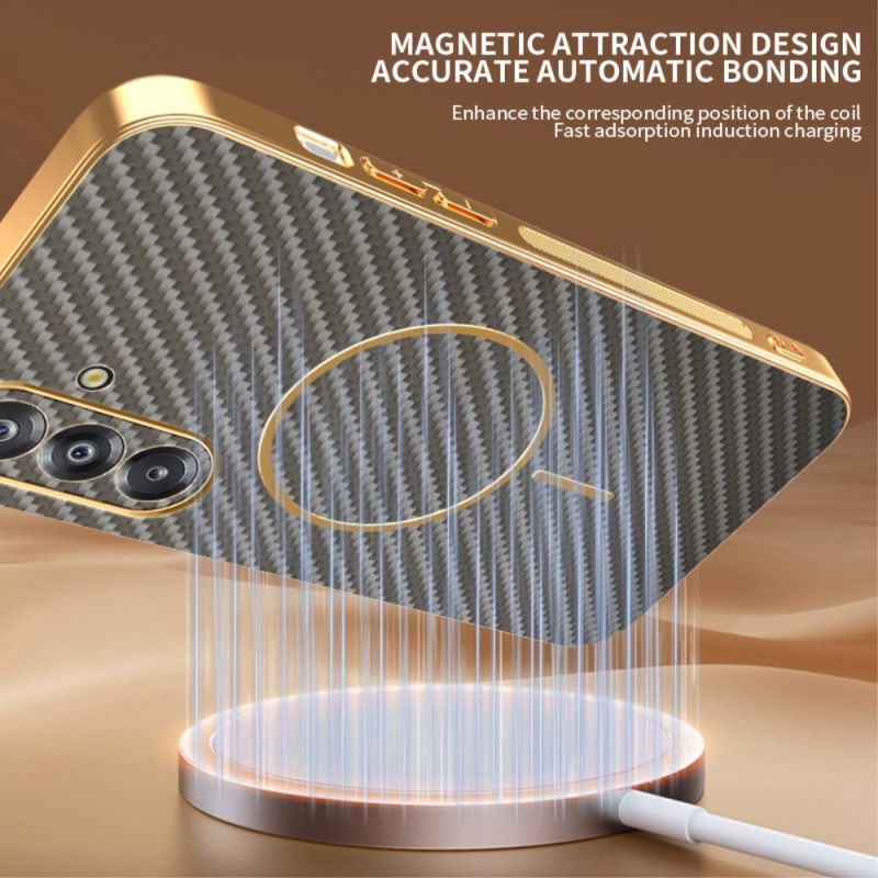 Kuori Samsung Galaxy A17 4g / 5g Magneettinen Hiilikuitukuviointi