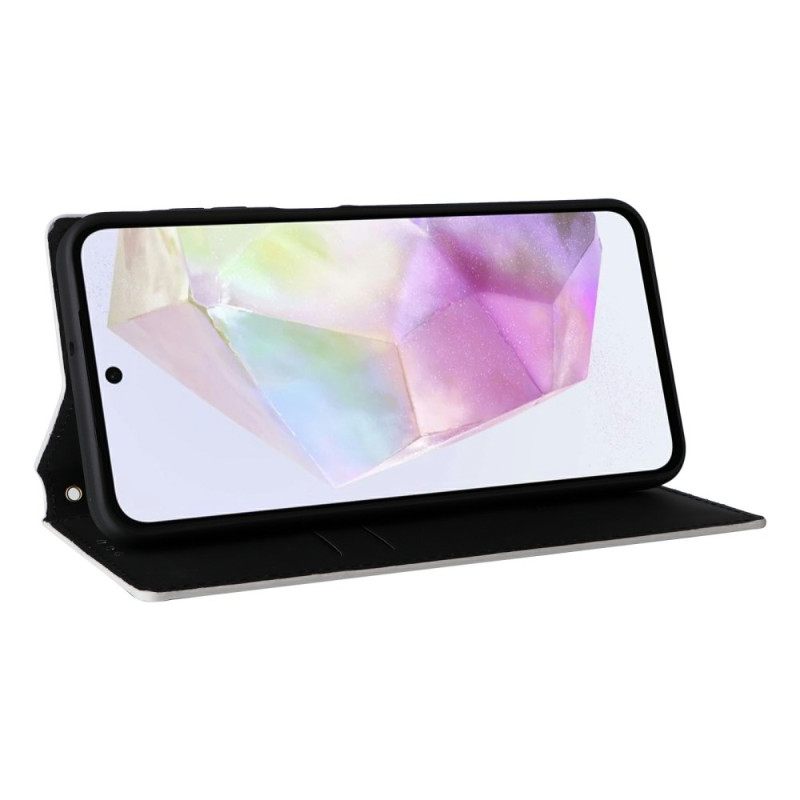 Nahkakotelo Samsung Galaxy A17 4g / 5g Kiiltävä Suojakuori