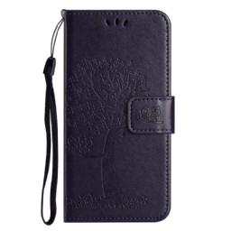 Nahkakotelo Samsung Galaxy A17 4g / 5g Puu Ja Pöllöt