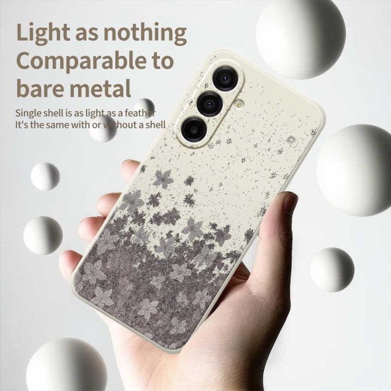 Puhelinkuoret Samsung Galaxy A17 4g / 5g Harmaa Kukkakuvio