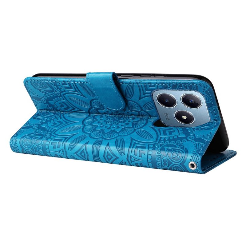 Kotelot Realme Note 60 Auringonkukkakuvio Suojakuori