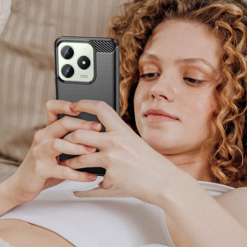 Kuori Realme Note 60 Harjattu Hiilikuitu