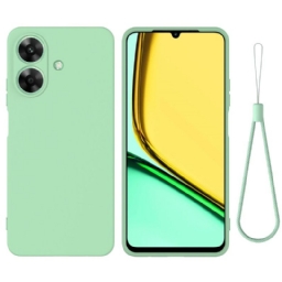 Kuori Realme Note 60 Nestemäinen Silikoni Nauhalla