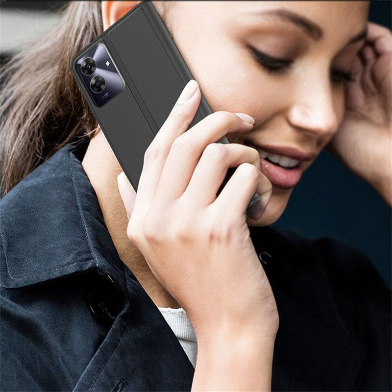 Nahkakotelo Realme Note 60 Puhelinkuoret Korttikotelo