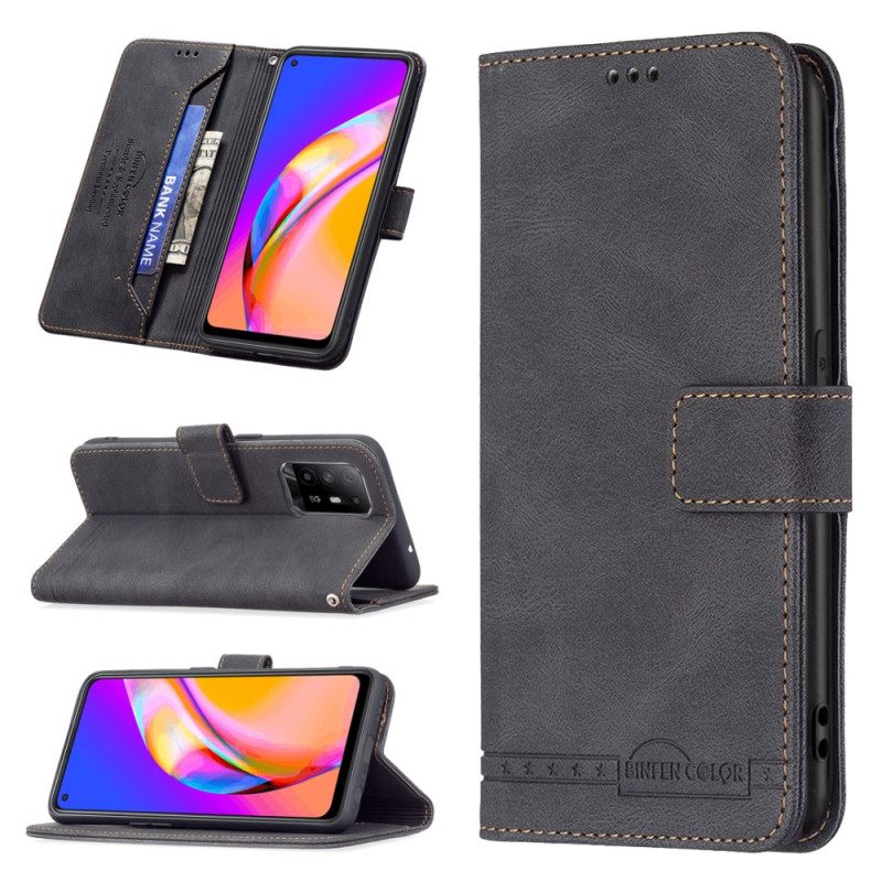 Kotelot Oppo A94 5G Binfen Color Keinonahka