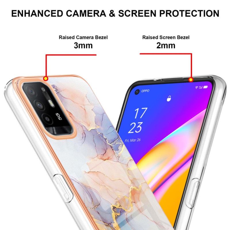 Kuori Oppo A94 5G Marble Pastelli