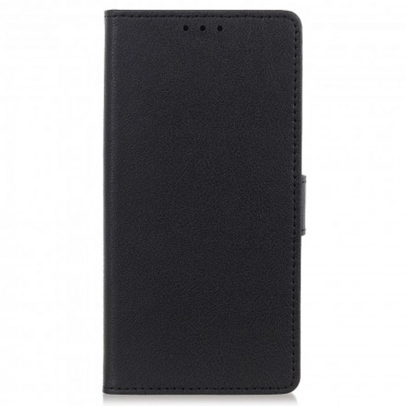 Flip Case Motorola Edge 20 Pro Klassinen Nahkaefekti